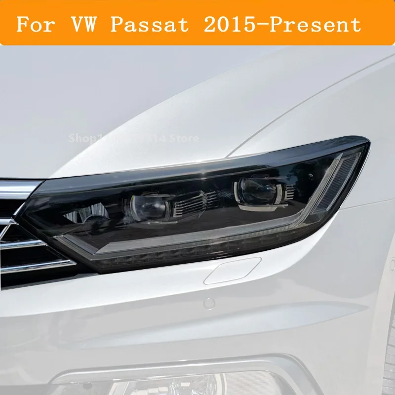 

Car Headlight Protective Film For VW Passat 2015-2023 Accessories Vinyl Restoration Transparent Black TPU Car Repair Sticker