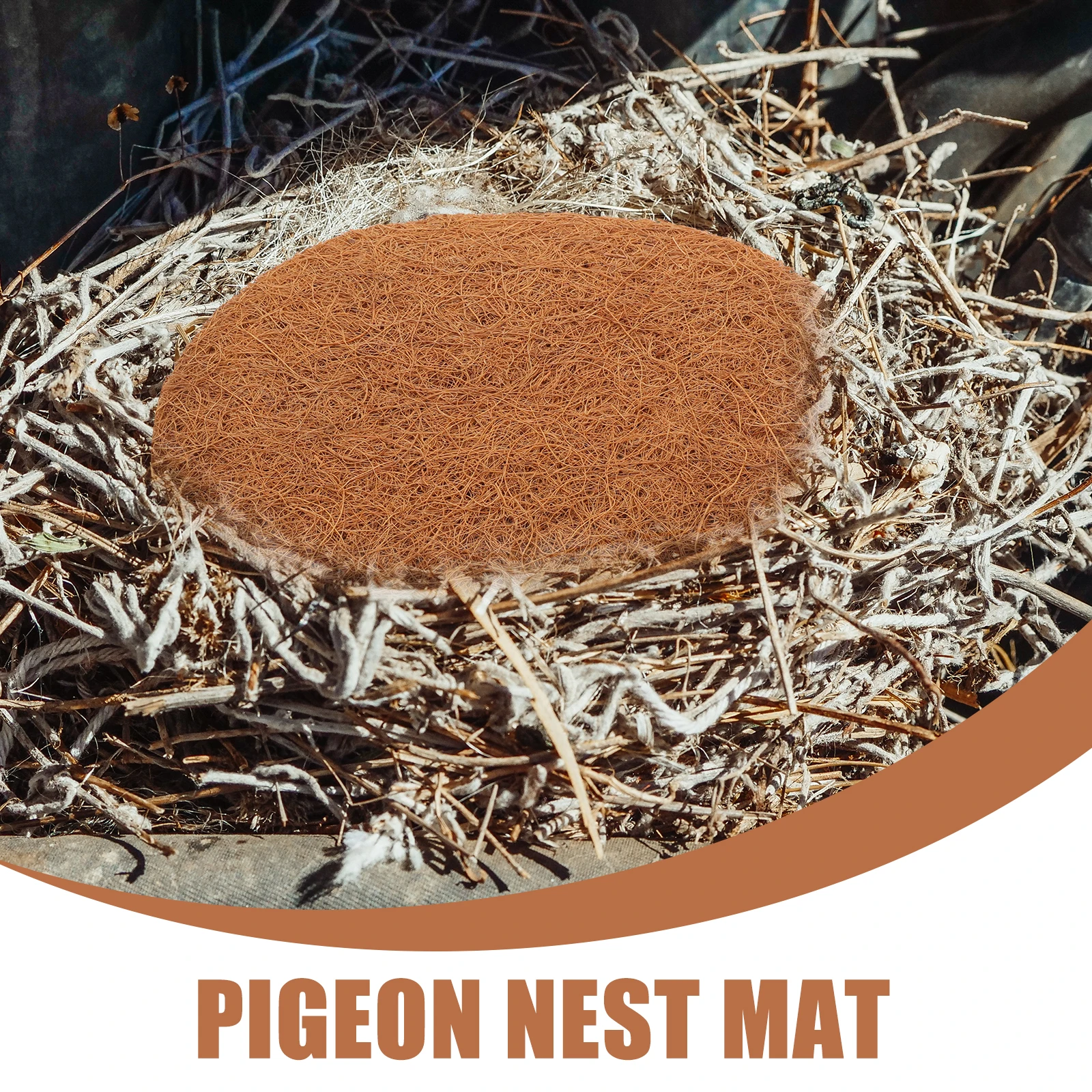 

4 Pcs Natural Pigeon Nest Pad Bird Cage Coop Pet Mat Quail Small Animals Breeding Eggs Mats Supplies Warm Comfortable Breathable