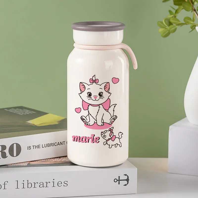 Anime Marie Stainless Steel Water Cup Cartoon Boy Girl Portable Large Capacity Water Bottle Kawaii Outdoor Sports Cup