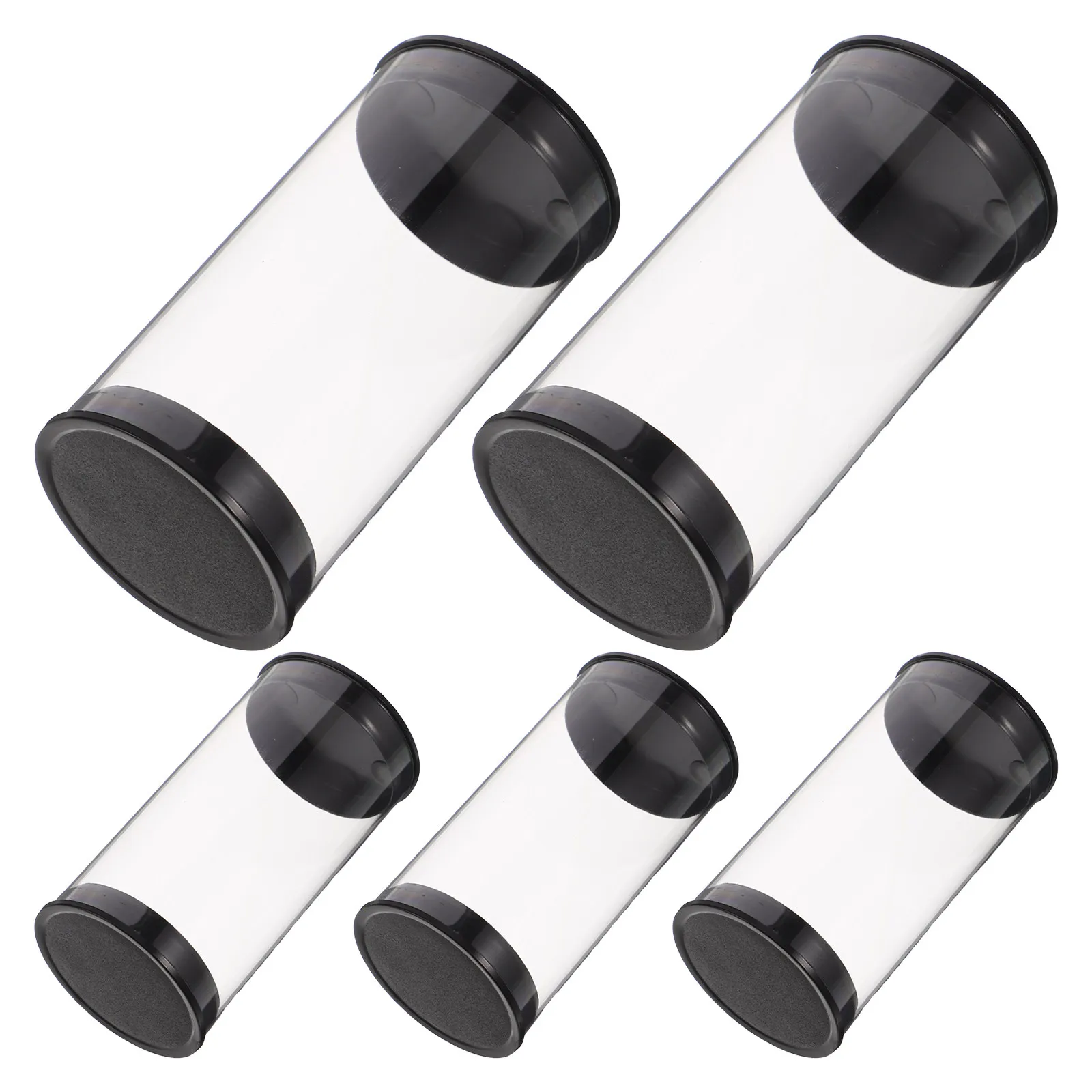 5Pcs Golf Ball Display Case Clear Transparent Organizer Protective Storage Box Portable Golf Ball Holder for Home Travel