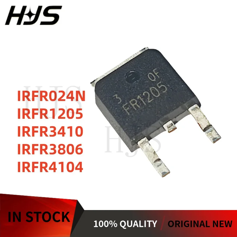 10PCS IRFR024N IRFR1205 IRFR3410 IRFR3806 IRFR4104 FR024N FR1205 FR3410 FR3806 FR4104 TO-252 Brand New In Stock