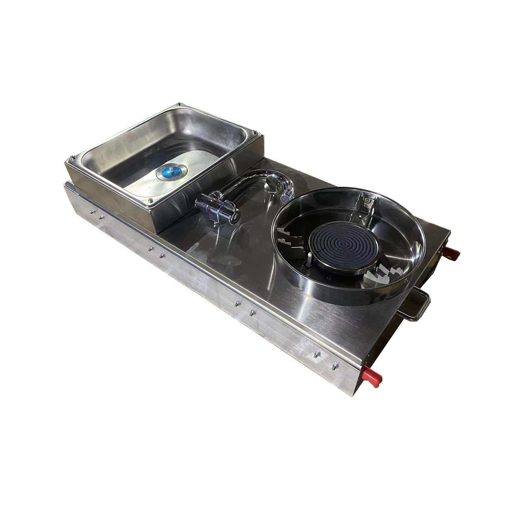 Intelligent Library Outdoor Kitchen Stainless Steel Rv Gas Stove With Sink For Rv Motorhome Trailer