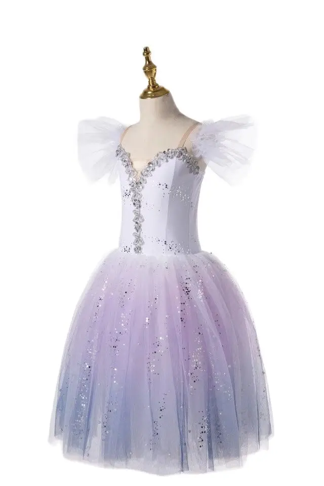 Vestito da balletto Tutu romantico per adulti per ragazze bambini donne vestito da Ballerina Performance Ballet Dance Dress costumi di danza contemporanei