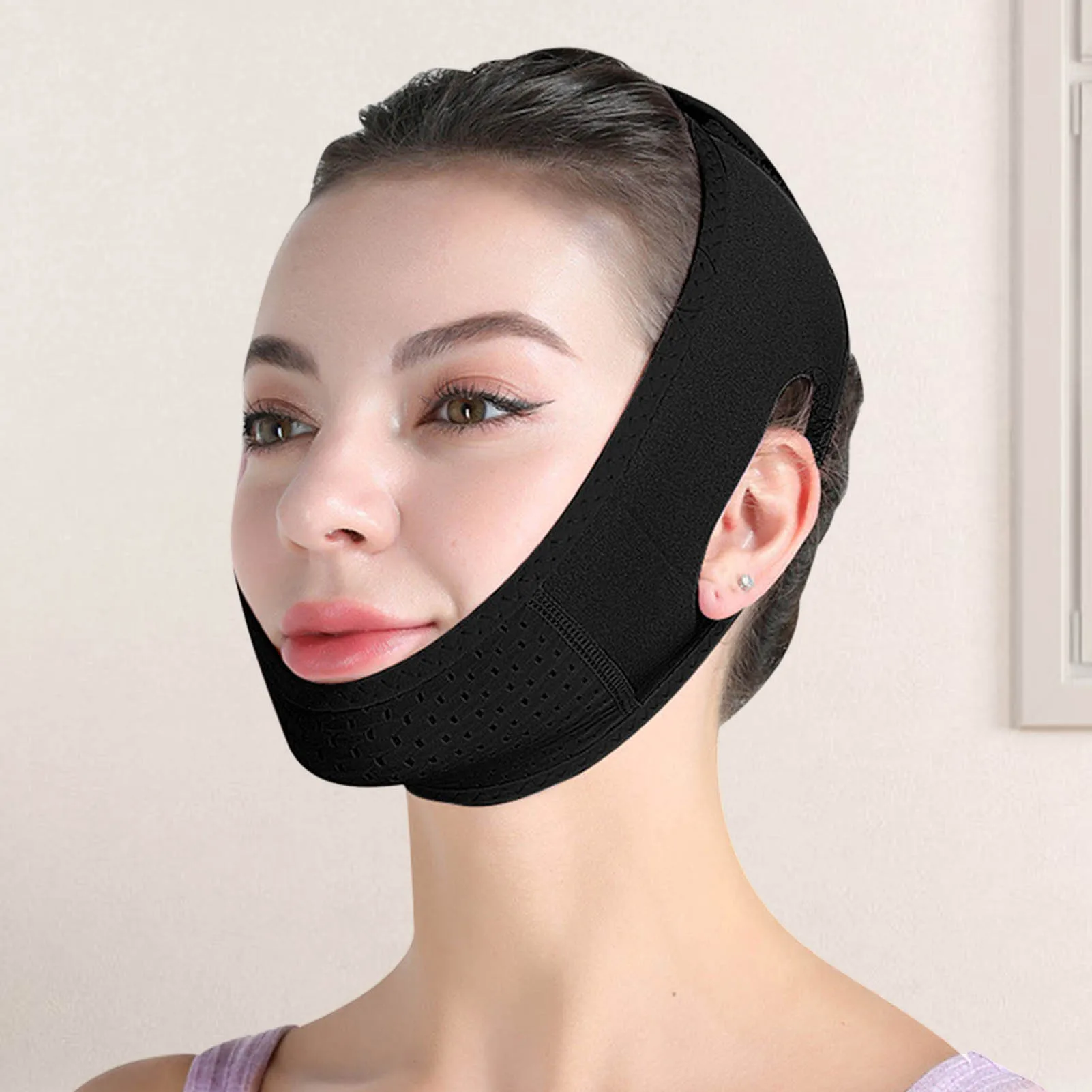 Reusable V Line Lifting Mask Double Chin Reducer Face Slimming Strap Gift for Women Wife Girlfriend