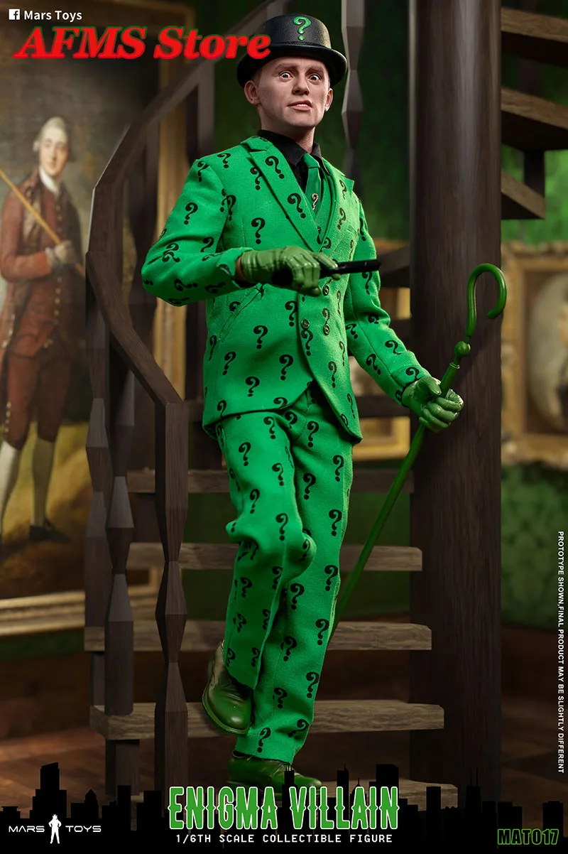 Mars brinquedos mat017 1/6 escala figura colecionável enigma vilão duas pessoas 12 Polegada homem soldado conjunto completo figura de ação corpo