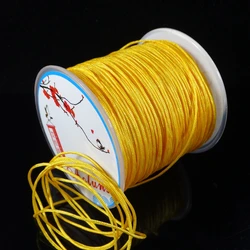 No stretch Coil jewelry DIY rope section Red, black woven rope 0.8mm 100meters/roll rope jewelry line bracelet woven yarn strong