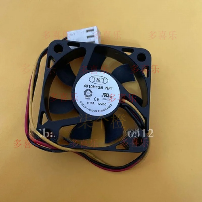 EE   1pcs for T & T 4010H12B NF1 12V 0.18A 4010 4CM 3 wire speed fan