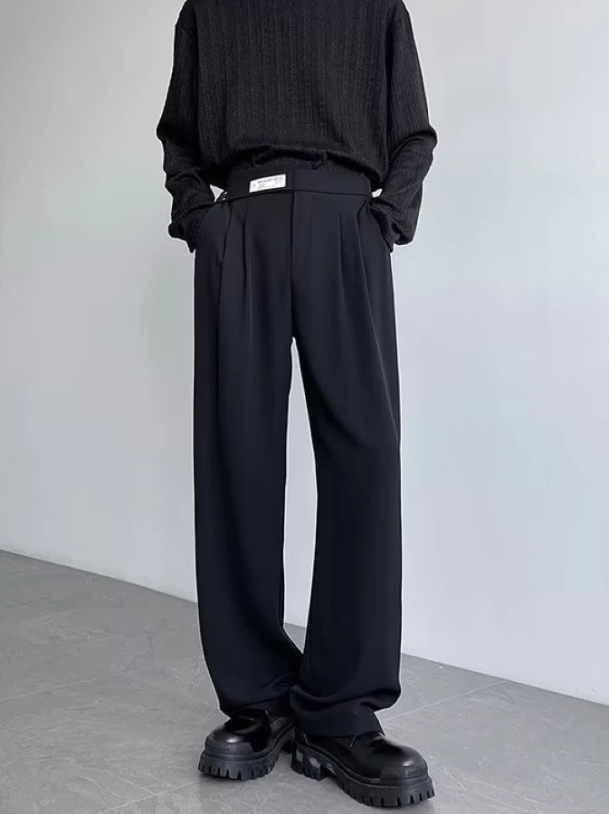 

Original Design Japanese Sle Wide Leg Pants ex Basic Casual Loose Fit Trendy New Model Straight Cut Long Trousers