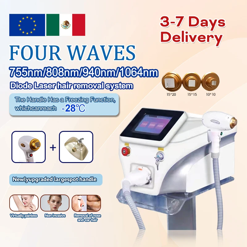 2025 depiladora Laser Newest Diode Laser Hair Removal Professional Machine Ice Platinum Titanium soprano Diode Laser 808nm