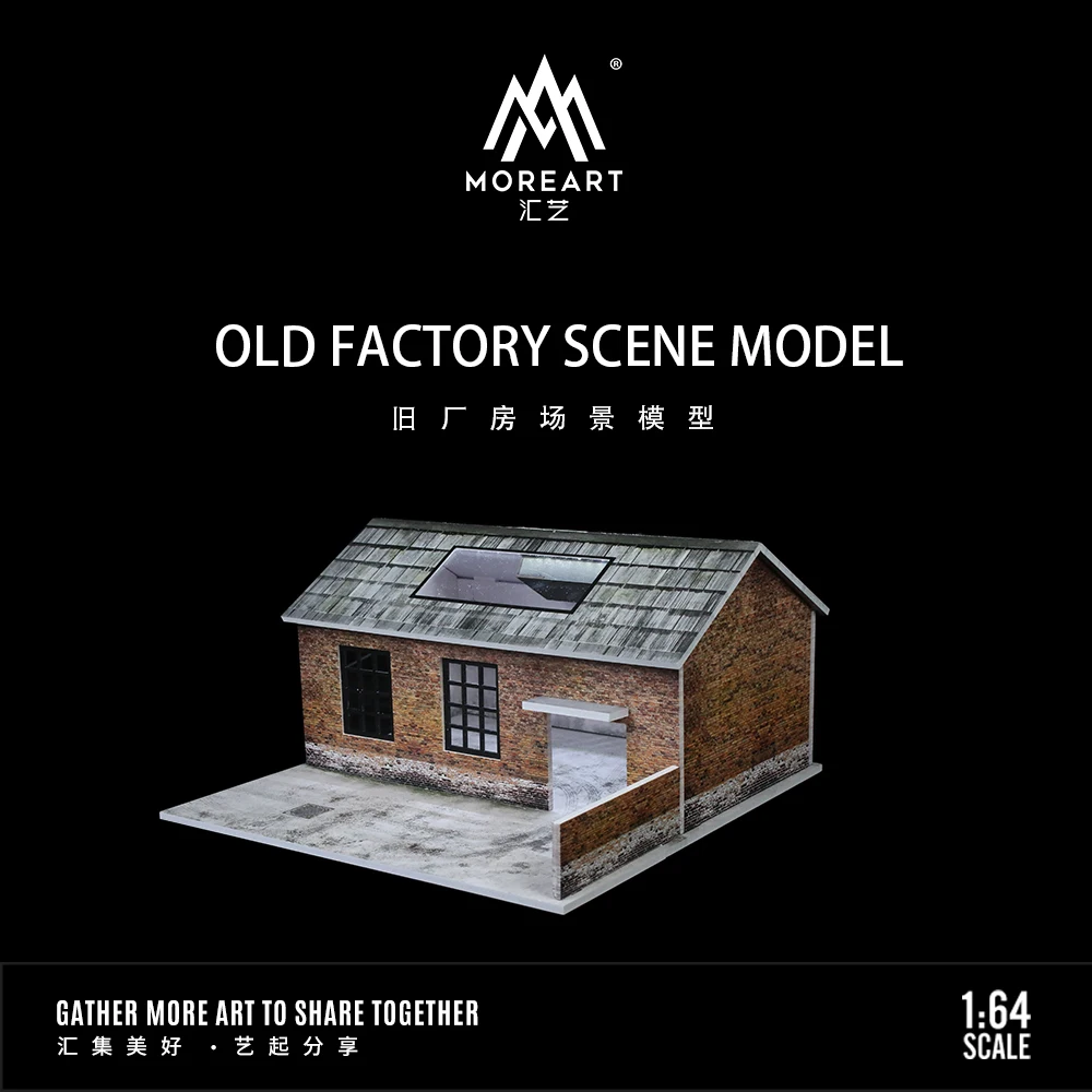 TimeMicro&MoreArt 1:64 Old Warehouse light version assembly display Scene