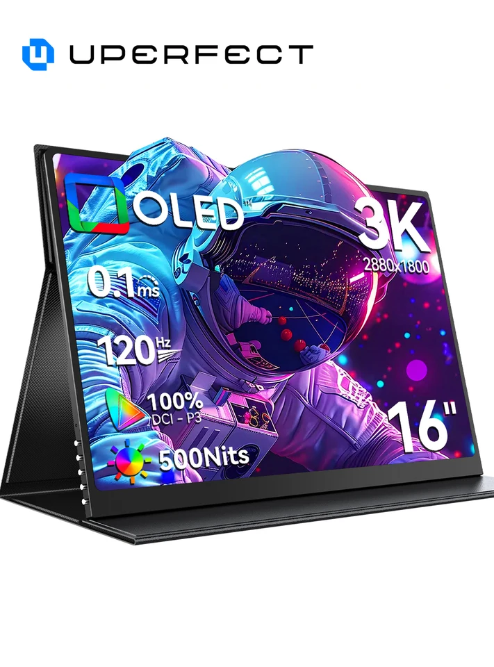 16 OLED Gaming Monitor 120Hz HDR500 USB-C HDMI