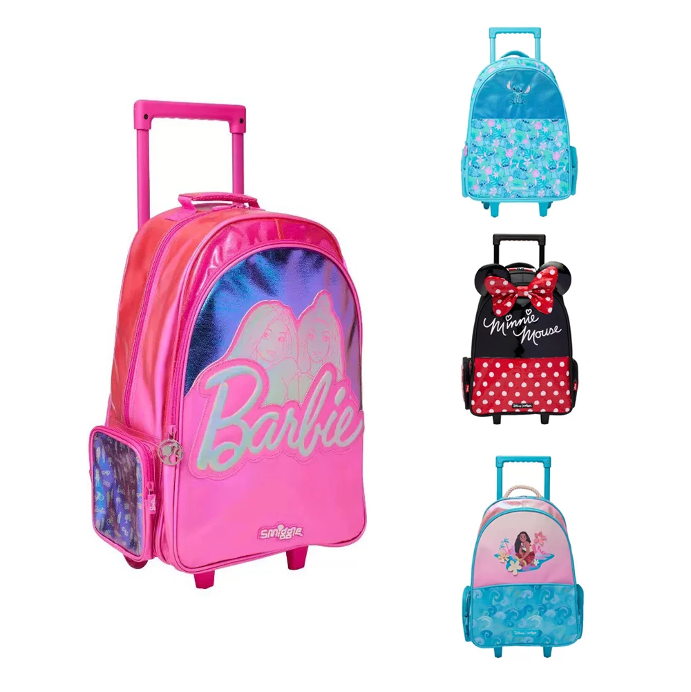 Disney Children's Wheel backpack Cartoon Rrolley Backpack Drawstring Backpack Stationery Schoolbag Girl or boy Birthday Gift