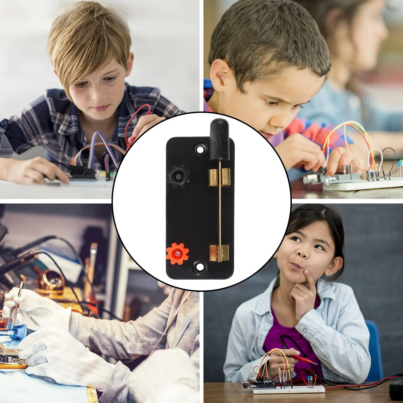 

10 шт. однопозиционных переключателей SPST для электротехнических экспериментов, школьного обучения, физических лабораторий