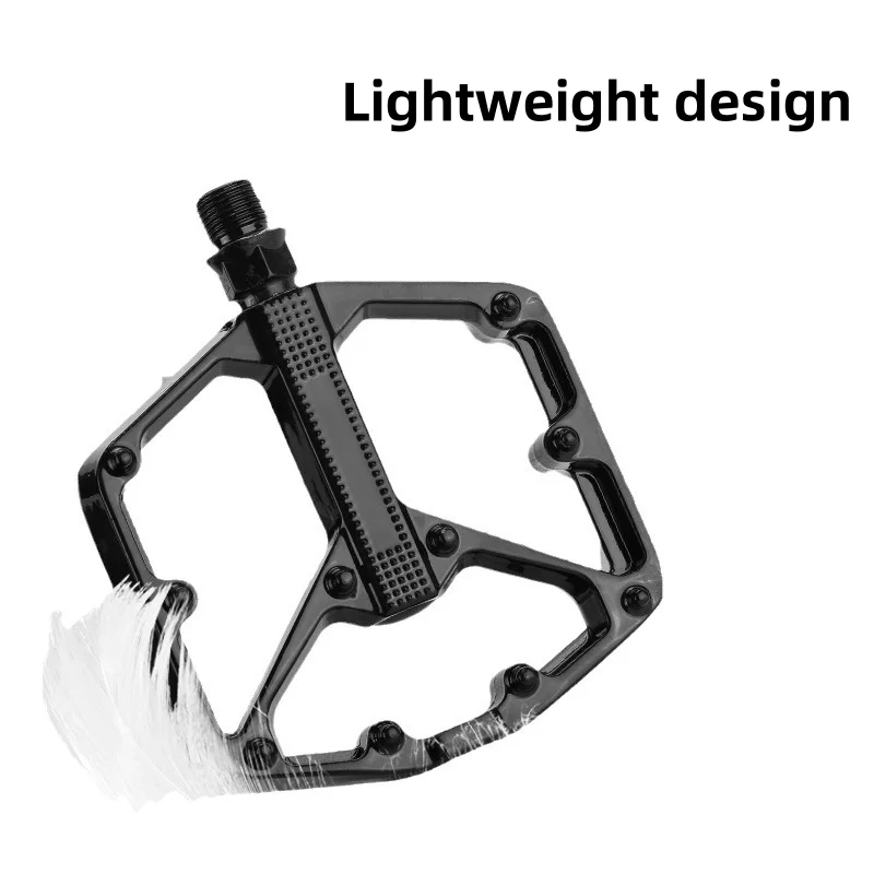 Pedali per bicicletta leggeri antiscivolo con doppi cuscinetti DU Pedale per piattaforma da ciclismo per accessori bici da strada MTB, pedali per bicicletta