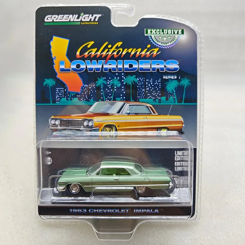 Diecast 1:64 Scale 1-1963 Impala Alloy Car Model Collection Souvenir Display Ornaments Vehicle Toy