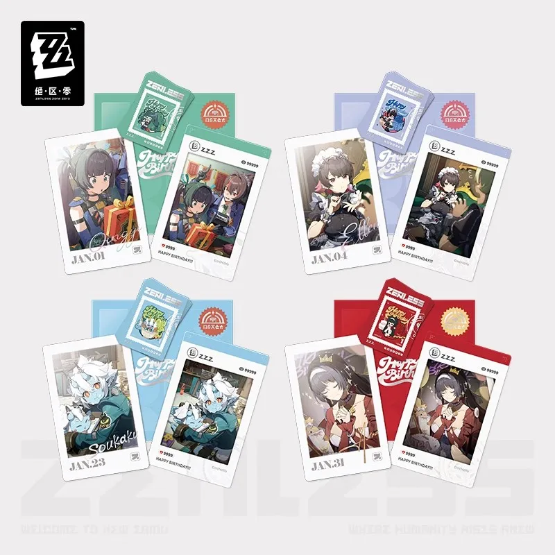

Official Zenless Zone Zero Licensed Anime HB2U Series Game Merchandise Birthday Time Commemorative Set Third Installment Gift