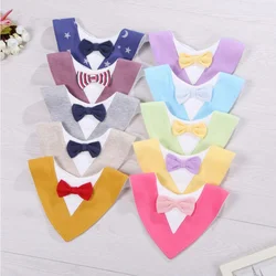 1 Piece Infant Apron Bibs Baby Burp Feeding Waterproof Soft Bow Tie