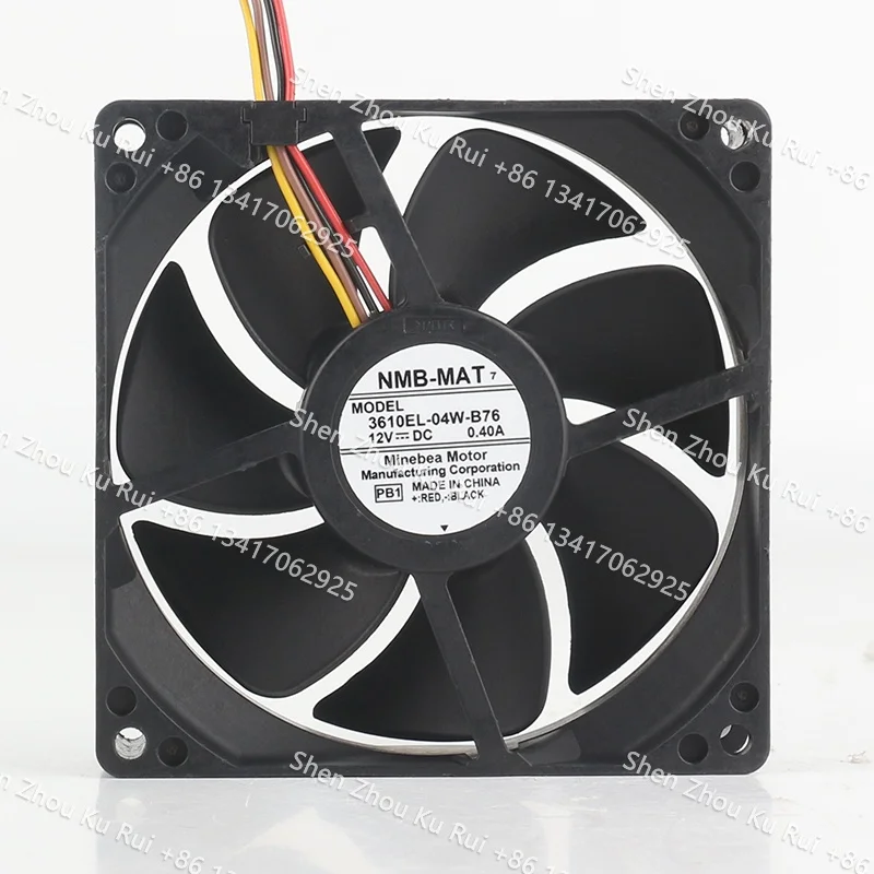 

New original NMB DC 12V 0.40A AC EC 9025 90X90X25MM 9CM copier Chassis Ball Server 4-wire 3610EL-04W-B76 Cooling fan