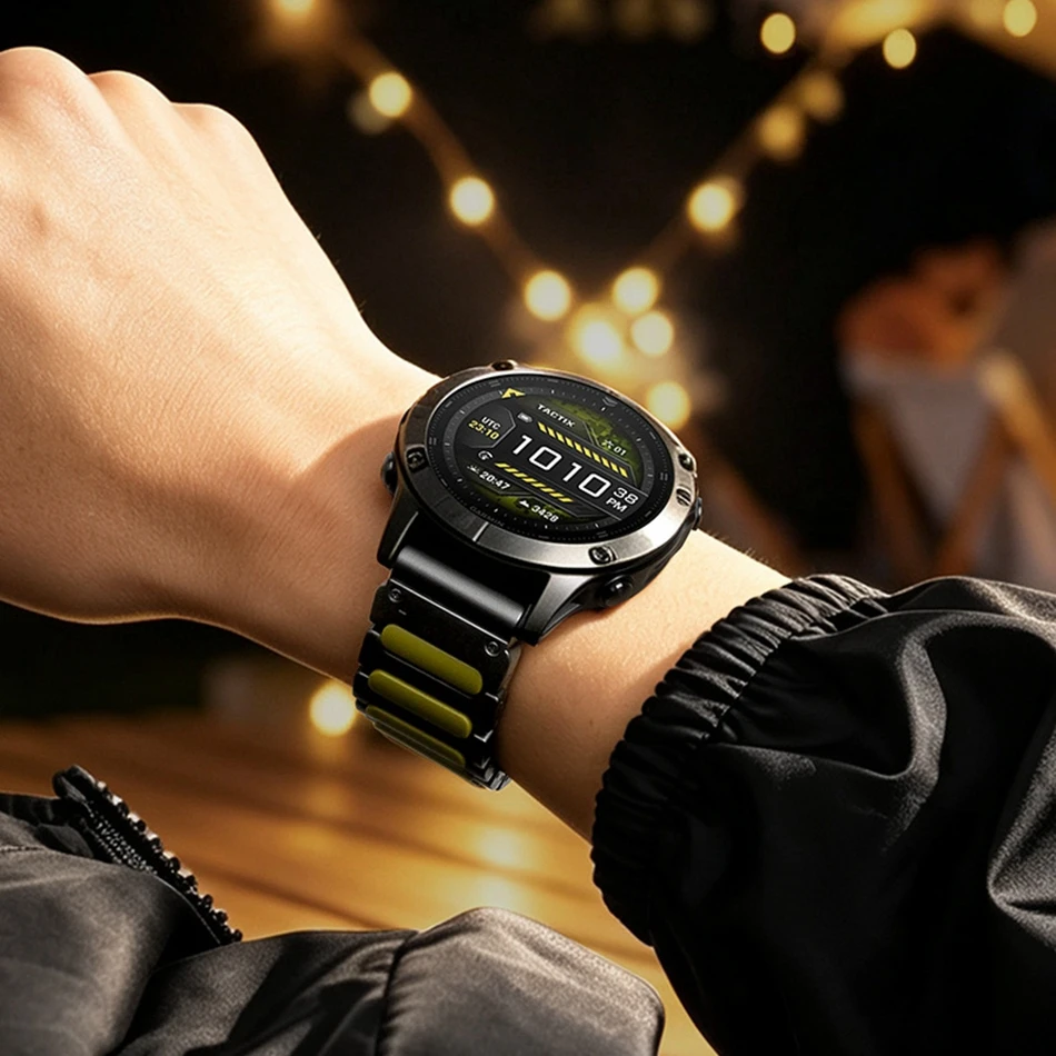 Pasek tytanowy 26mm 22mm do Garmin Fenix 8 51mm 47mm 7 X Pro 6 5X 5Plus 3 HR, opaska magnetyczna do Forerunner 965 745 935 — zdjęcie produktu 2