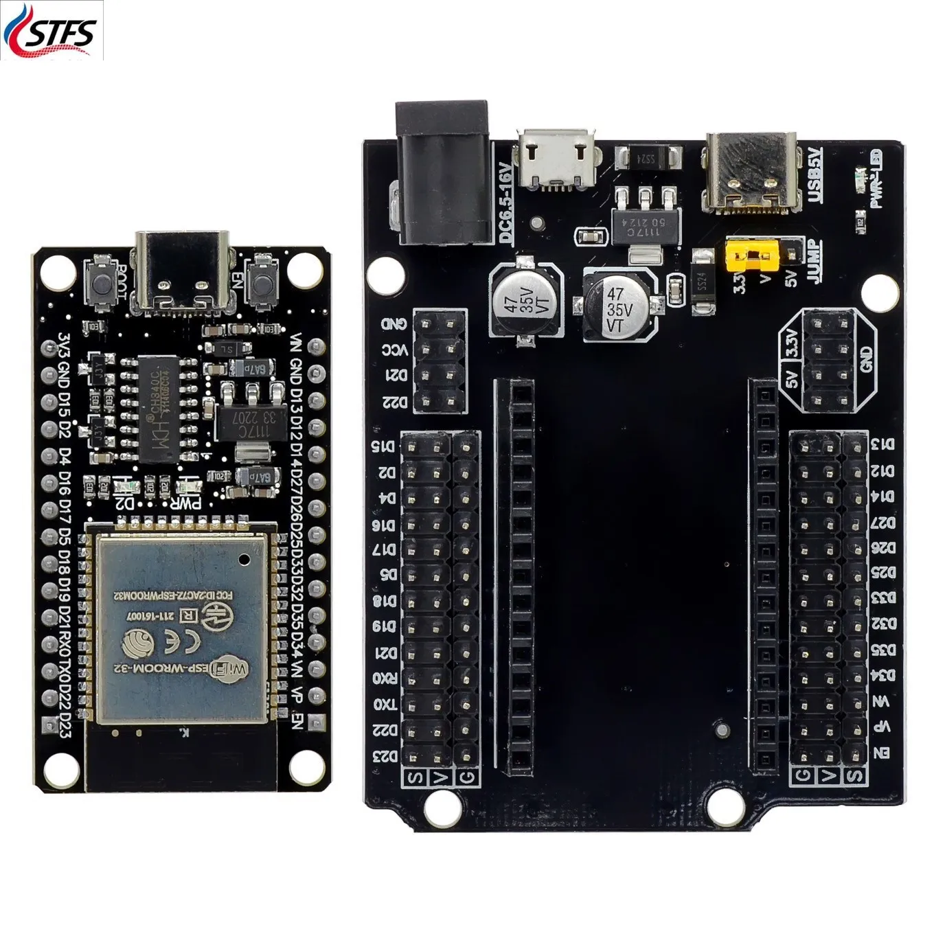 ESP32 Development Board TYPE-C USB CH340C WiFi+For Bluetooth Ultra-Low Power Consumption Dual Core ESP32-DevKitC-32 ESP-WROOM