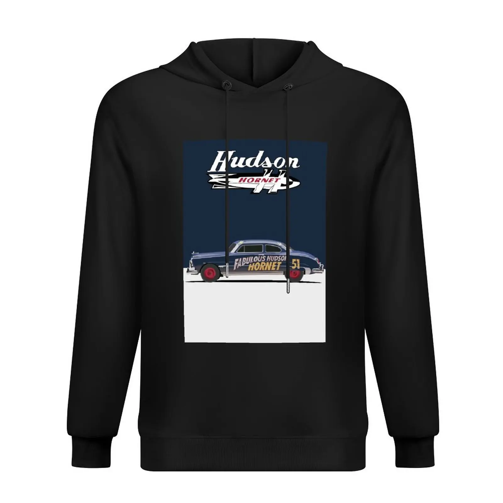 

Hudson Hornet Illustration Hoodie mens designer clothes autumn jacket men mens clothing men's hoodies