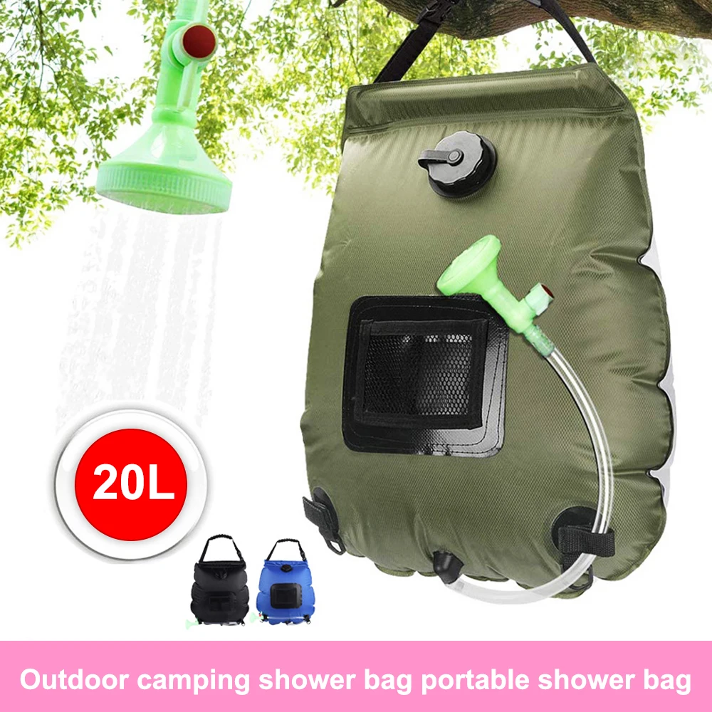 

20L Outdoor Camping Bath Bag Solar Powered Portable Shower Bag Camping Camping Bath Hot Water Bag Multi Functional Bath Bag