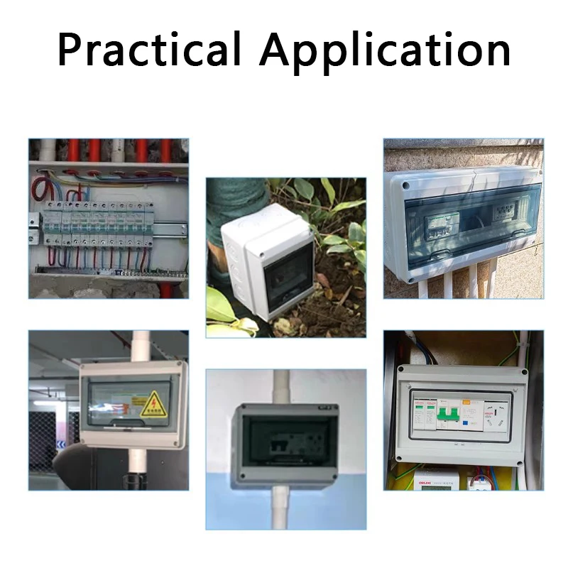 Série ht 5/8/12/15/18/24 maneiras ip65 à prova dip65 água caixa de distribuição elétrica disjuntor pc abs plástico mcb caixa de junção de energia