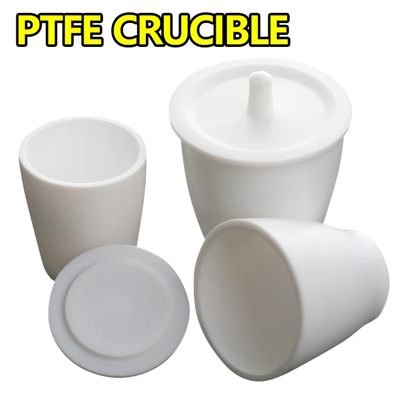 

Polytetrafluoroethylene crucible with lid PTFE acid and alkali resistant 30/50/100/250ml