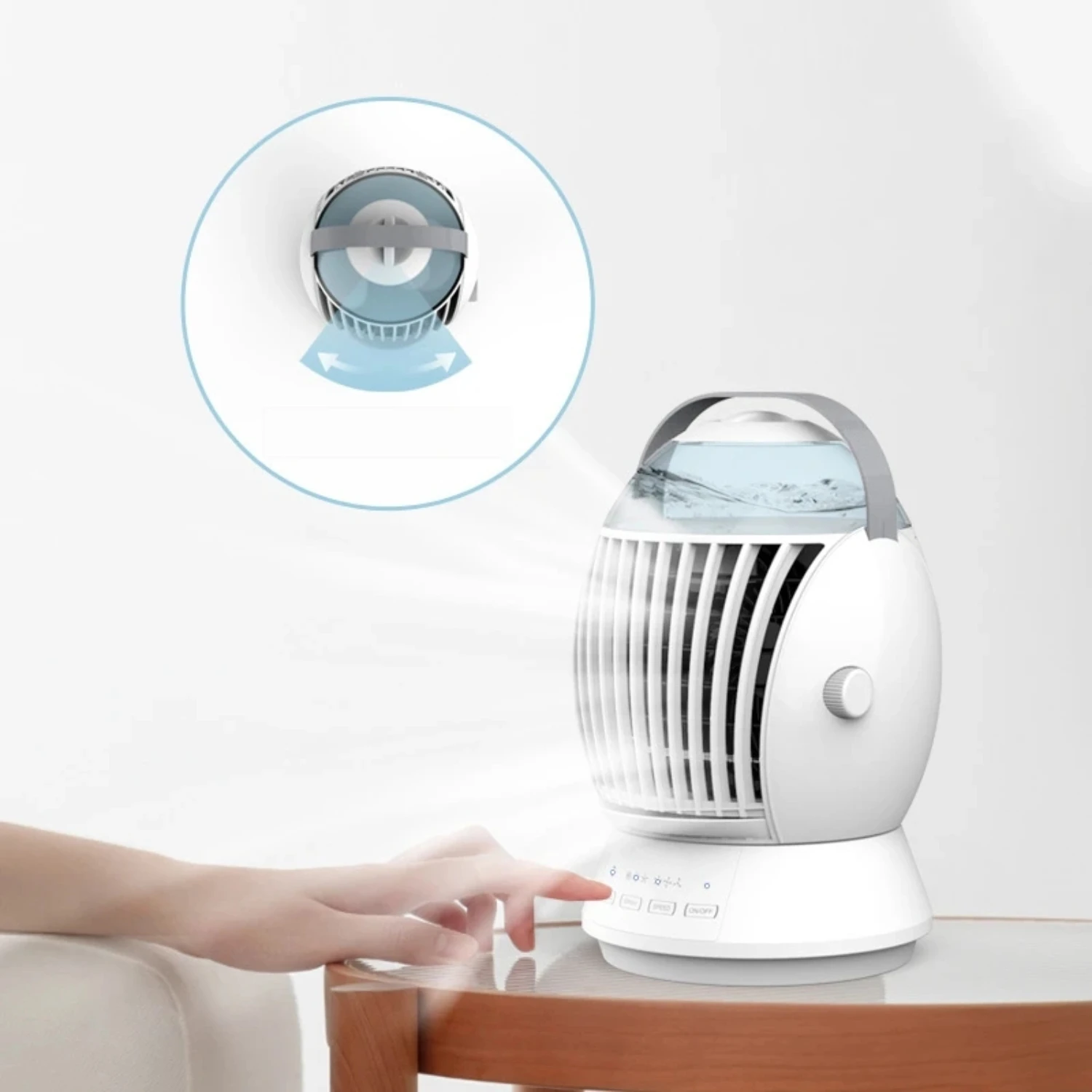 مروحة تكييف الهواء المحمولة سطح المكتب مروحة تبريد المياه مكيف الهواء الترطيب مروحة مكتب التبريد