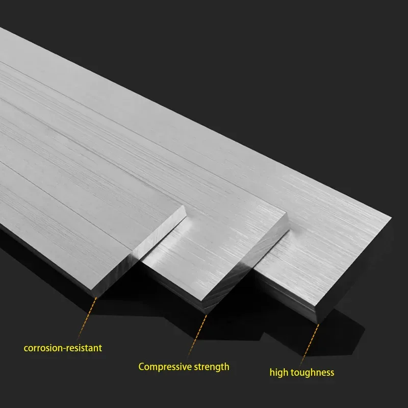 

1PCS 6061 Aluminum Flat Bar Plate Rod 1mm to 20mm Thickness 10mm to 200mm Width 500mm Length Stock