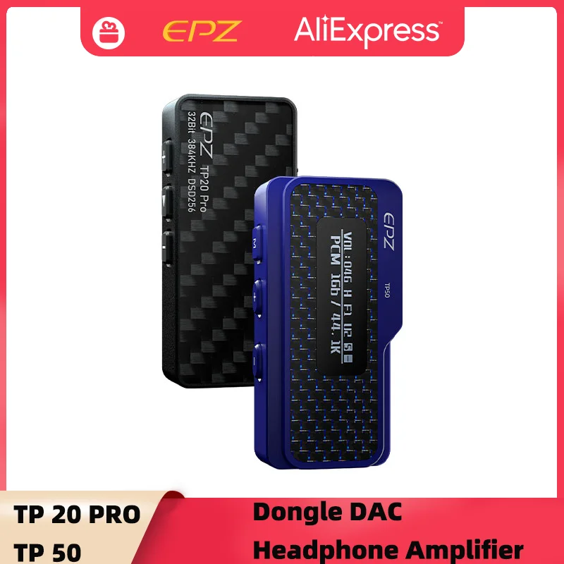 EPZ TP20 Pro TP50 Dongle DAC Audio Hoofdtelefoon IEM Versterker/Draagbare Type C/Lightning CS43131X2 CS43198X2 RT6863X2 Decoder