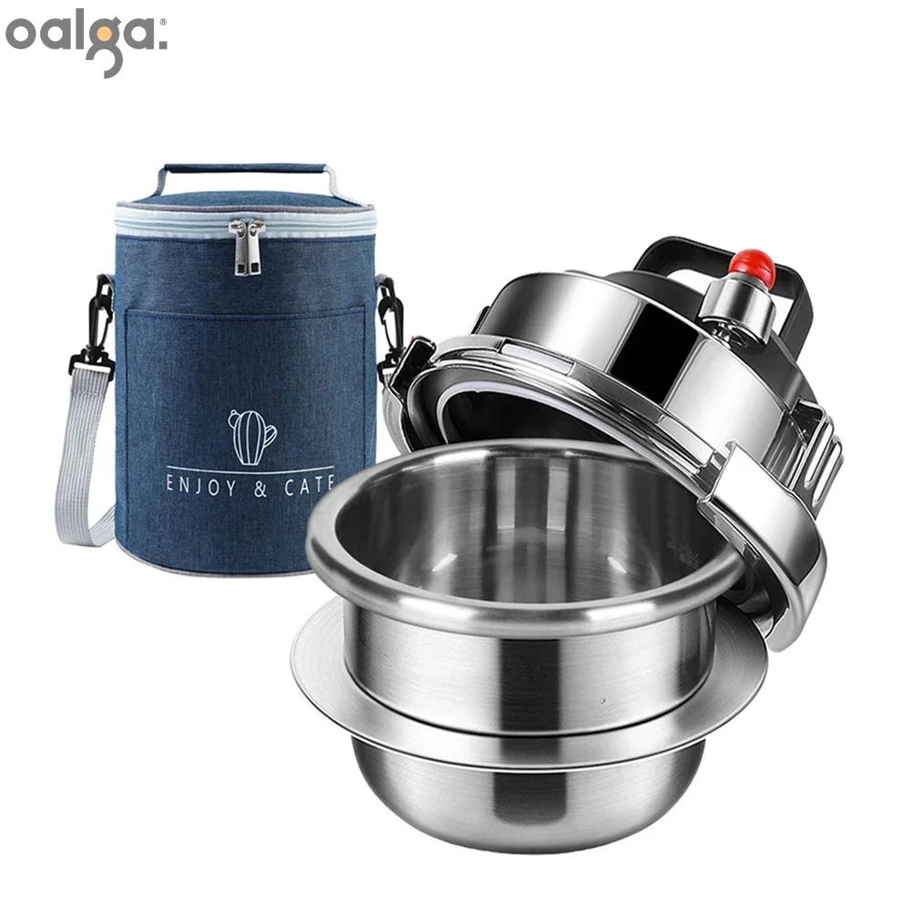 1.2L/1.6L Gas Induction Cooker Universal Mini Stainless Steel Pressure Cooker Pot Soup Rice Multifunctional Household Stew Pan