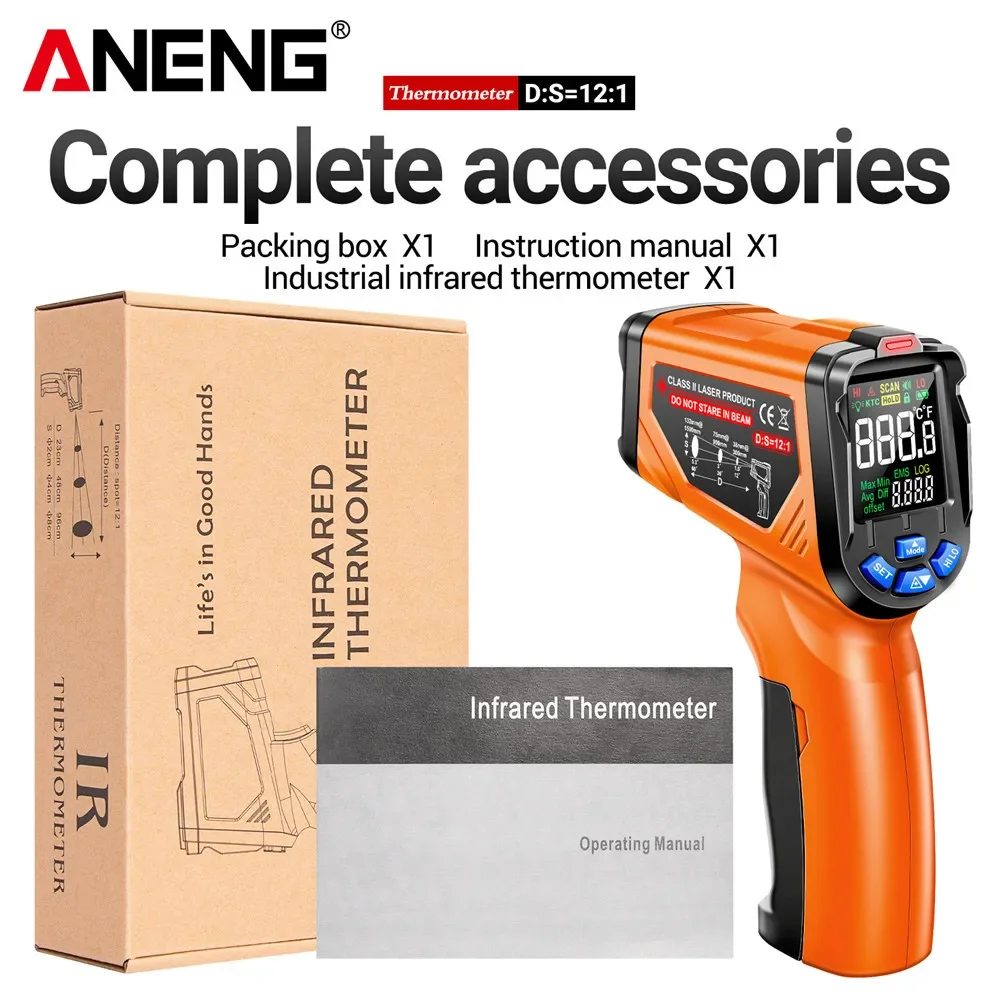 ANENG-Therye.com industriel TH06, température d'huile, cuisson laser de haute précision, eau infrarouge