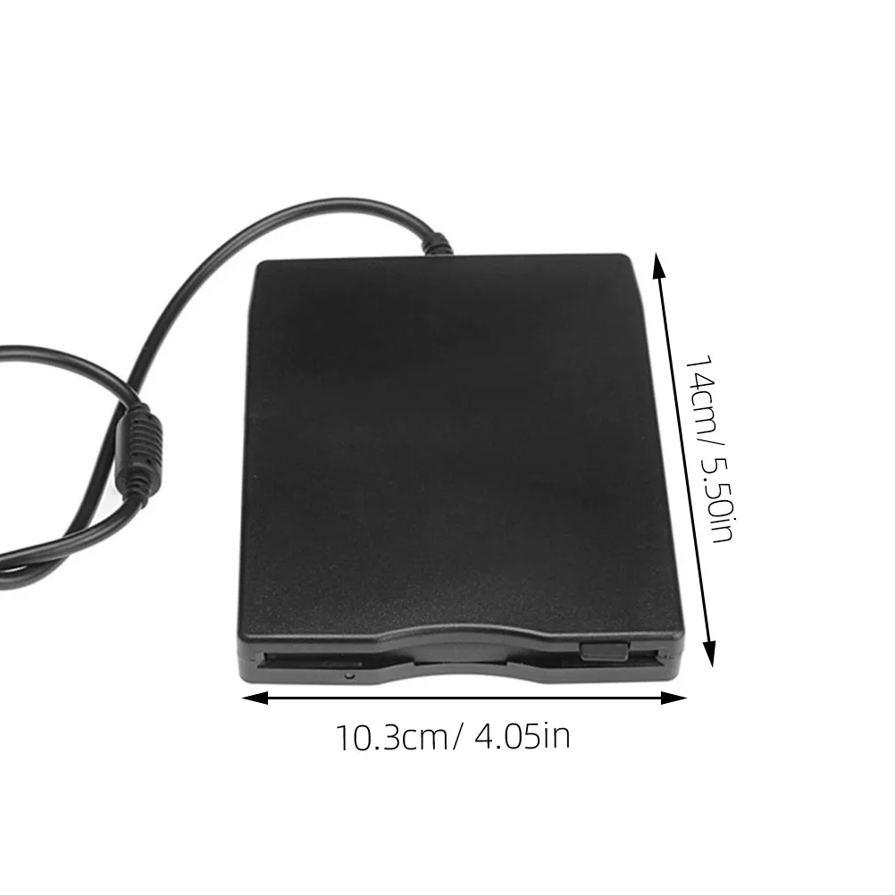 External USB 2.0 Floppy Disk Drive Compact Portable High Speed Data Transfer Diskette Driver with Error Correction Anti Shock
