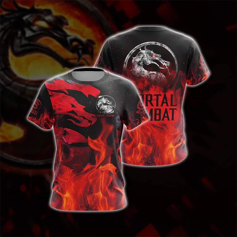 T-shirts Game Mortal Kombat 3D Print Summer Tees Round Neck Short Sleeve Kids TShirt Oversized Men Women Unisex Tops Clothes