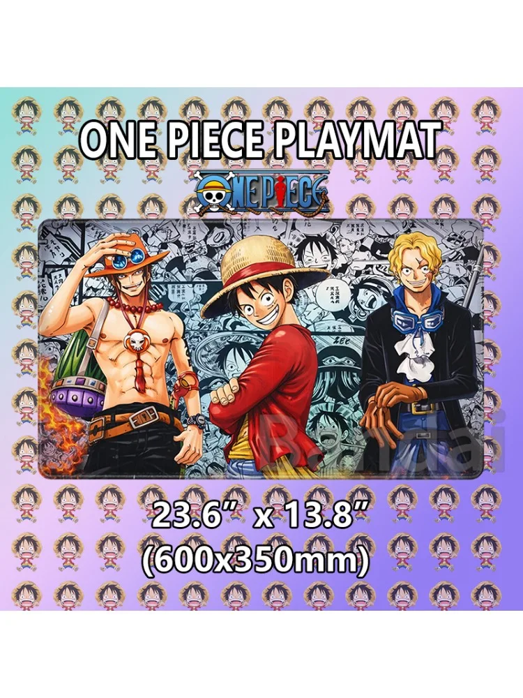 Duża podkładka pod mysz do gier 0ne Piece OPCG Playmat Luffy Zoro Anime TCG Mata do gry w karty Antypoślizgowa gumowa podkładka na biurko Mata do gry w karty Prezent — zdjęcie produktu 7