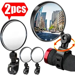Bicycle Mirror Handlebar Rearview Mirror for Bicycle Motorcycle 360 Rotation Adjustable for Bike Riding Cycling Mirror