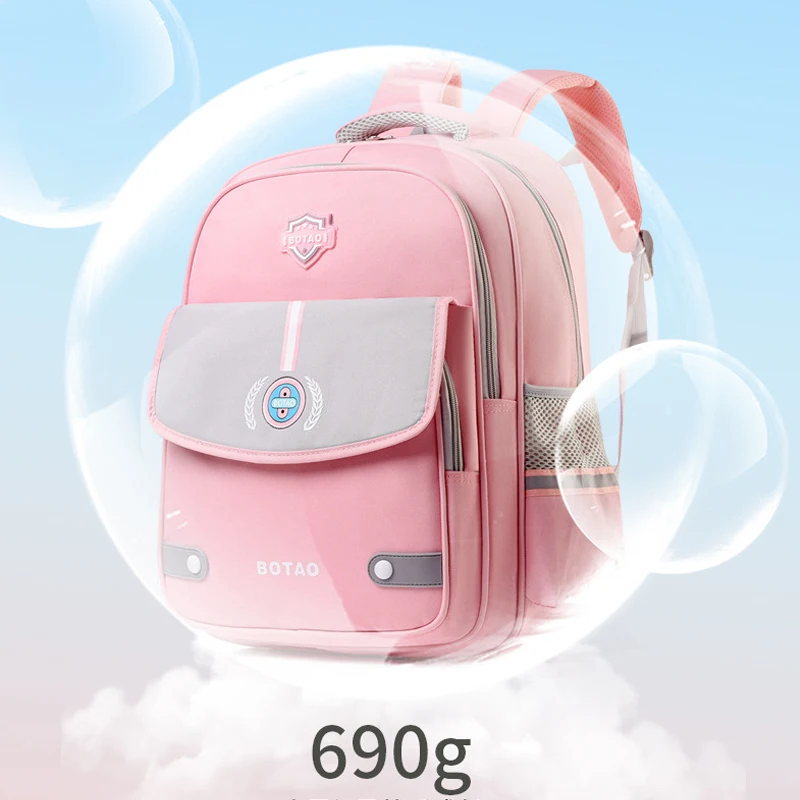 school bag Kids backpack water proof Preschool Ages 6-18 Spine protection Reduce the burden Large capacity