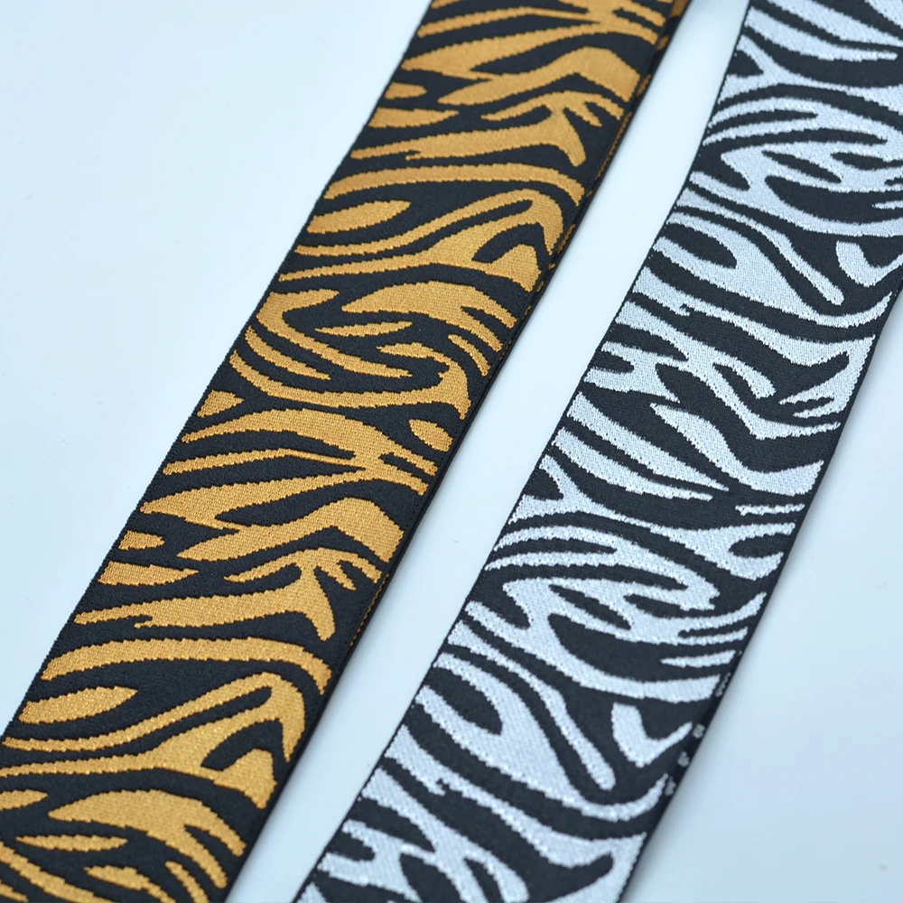 Tiger pattern Nylon Elastic Band 40mm Strong Rubber Bands Elastics Webbing Waistband Clothes Pants Sewing Material Accessories