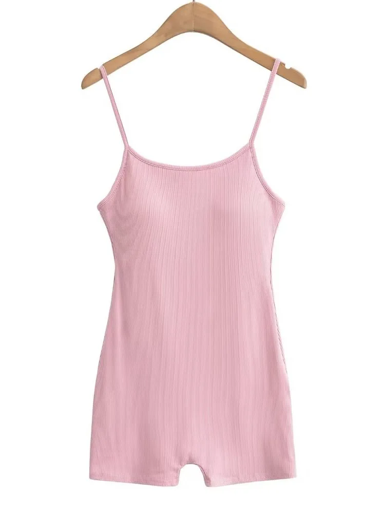 

Сексуальный облегающий комбинезон-шорты для женщин: весенне-летний уличный стиль, высокая талия, обтягивающий, базовый слой, цельный костюм