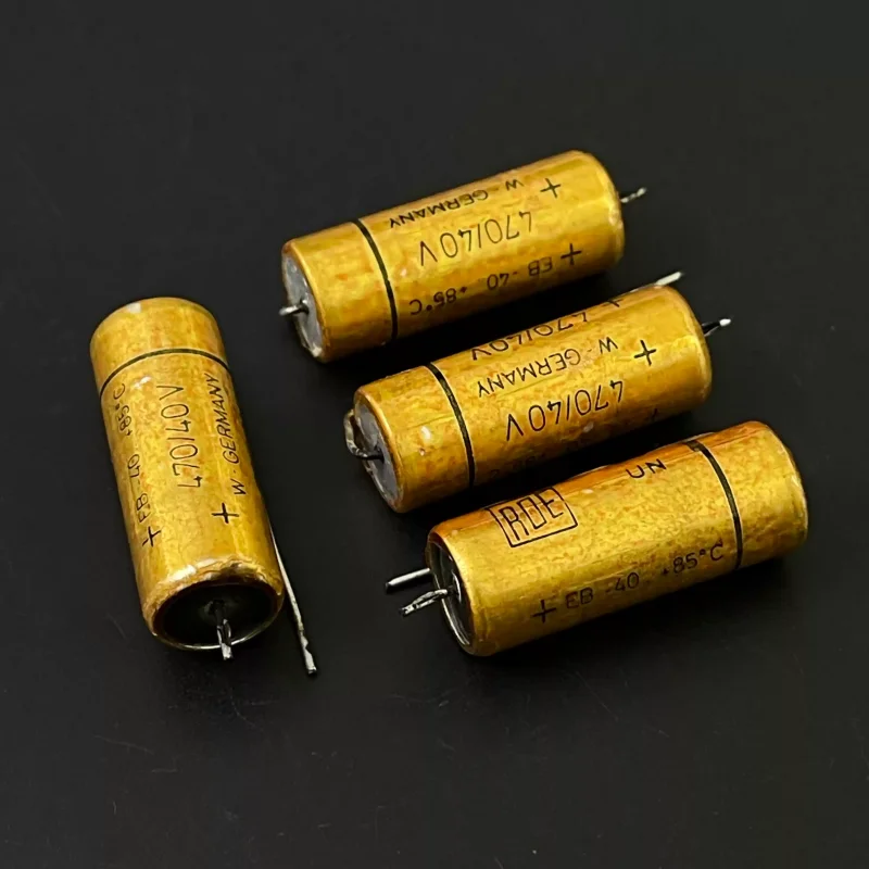 3pcs Early West German ROE Gold Armor TYP-EB 470UF 680UF 1500UF Audio Electrolytic Capacitor