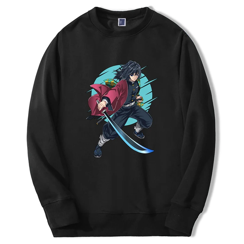 

Demon Slayer Anime Hoodies Men/women Giyuu Manga Kimetsu No Yaiba Graphic Sweatshirt Hip Hop Loose Sudaderas Anime Tracksuit