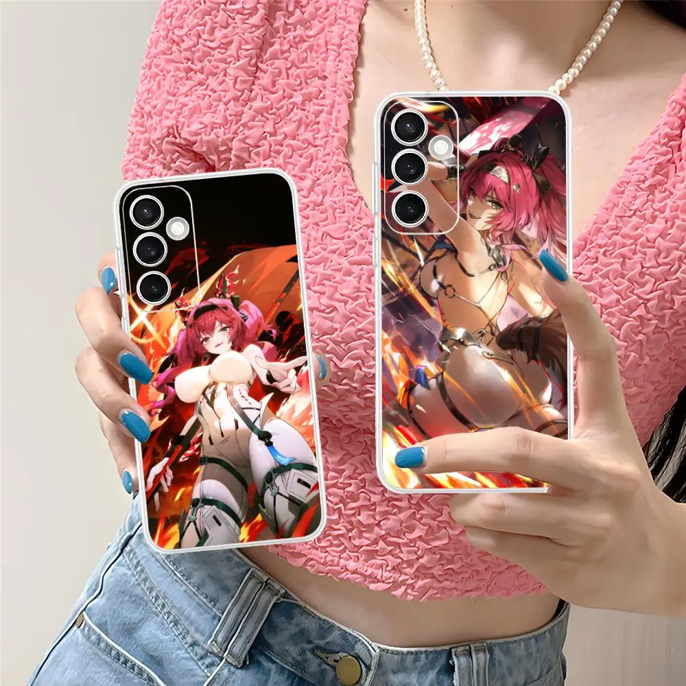 Wuthering Waves Lupa Phone Case for Samsung Galaxy S25 S24 S23 S22 S21Plus FE Ultra Soft TPU Clear Shockproof Cover
