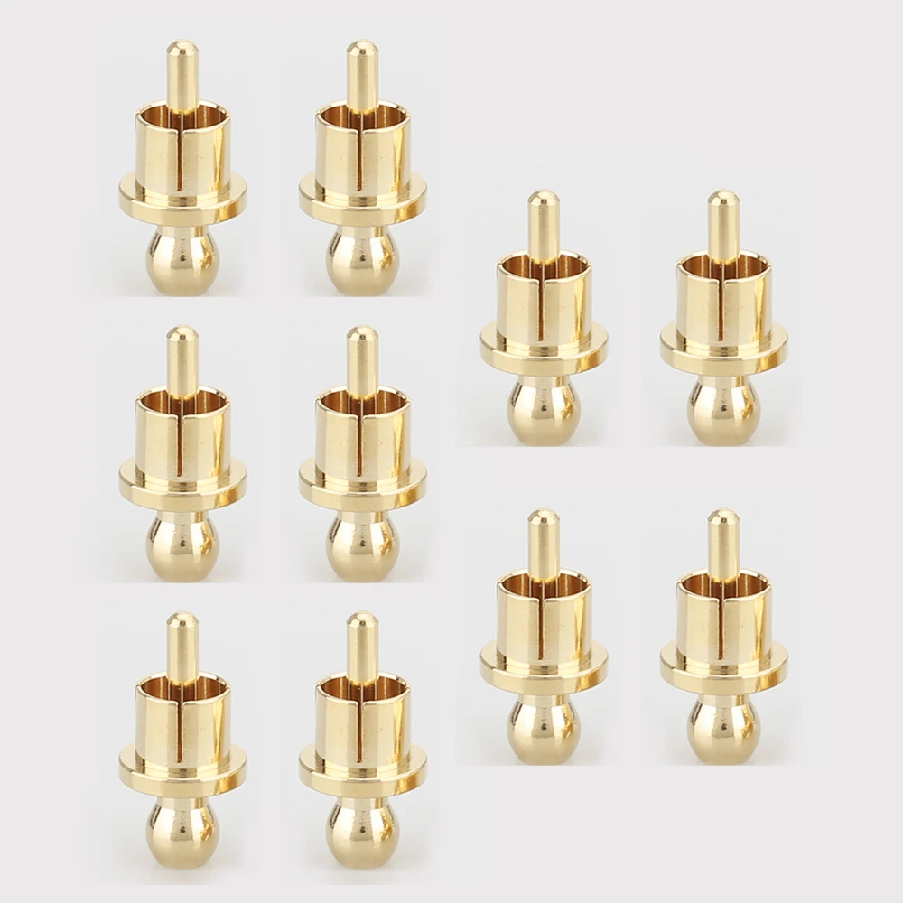جديد 10 قطعة الروديوم مطلي RCA غطاء التوصيل ماس كهربائى المقبس فونو موصل RCA التدريع مقبس متفرع غطاء وقائي قبعات