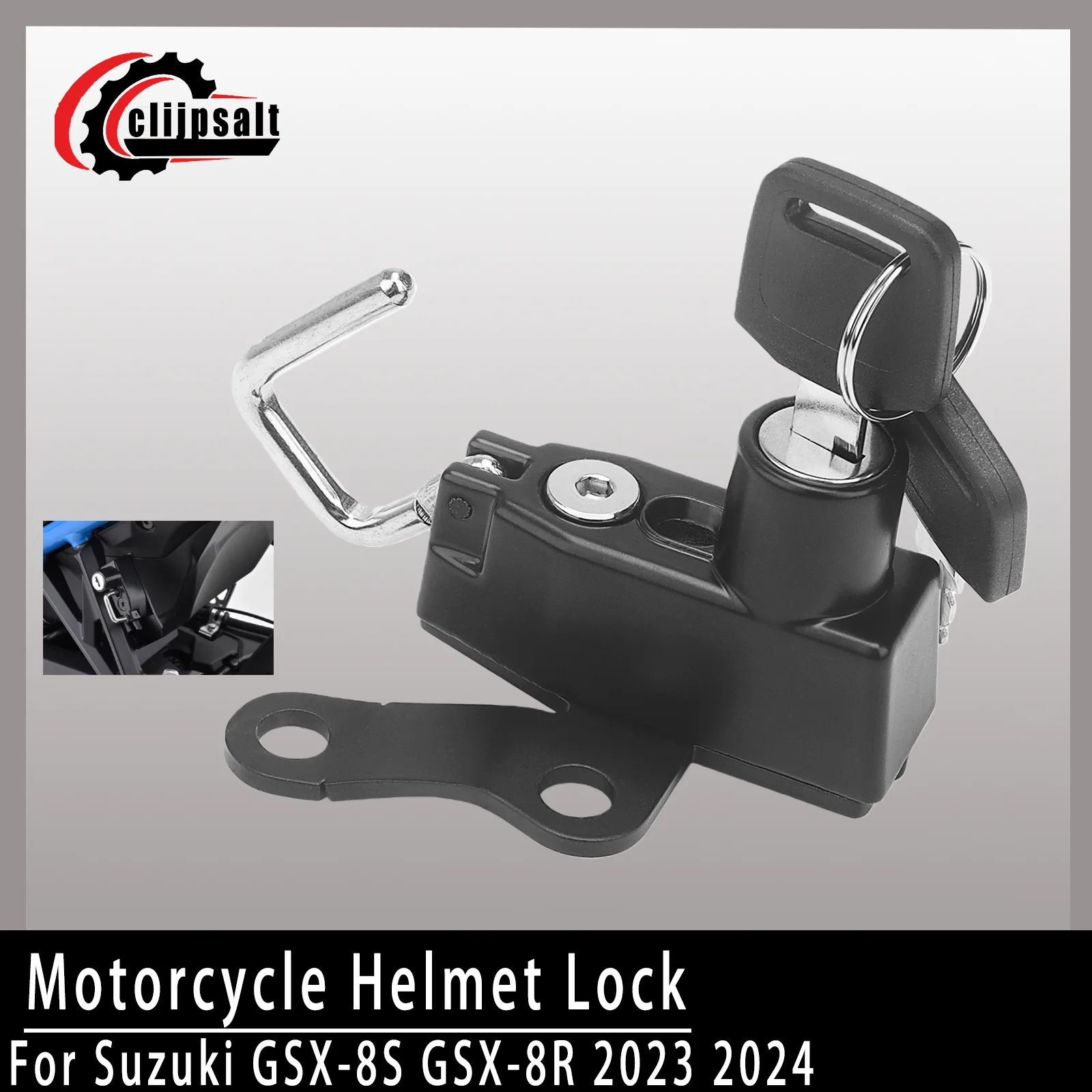 

New motorcycle helmet anti-theft lock, For Suzuki GSX8S GSX8R GSX-8S GSX-8R 8S 8R 2023 2024 side-mounted helmet anti-theft padlo