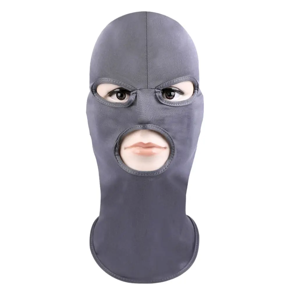 

Windproof 3 Hole Full Face Mask Sunscreen Helmet Liner Cycling Mask Breathable Fabric Balaclava Hood Outdoor