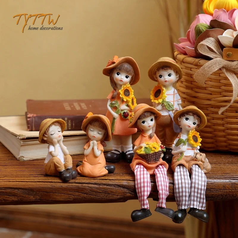 

Сельская местность, шляпа от солнца, милое садовое украшение для пары, домашний декор, витрина, украшение для ресторана, подарок, украшение для рабочего стола