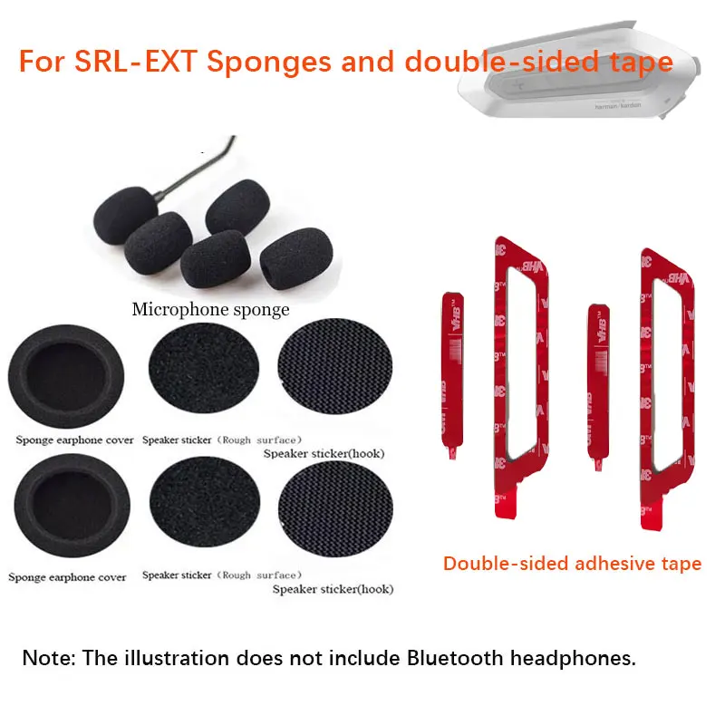 

Аксессуар для Bluetooth-гарнитуры SENA SRL-EXT, губчатый чехол 45 мм и двусторонняя клейкая лента