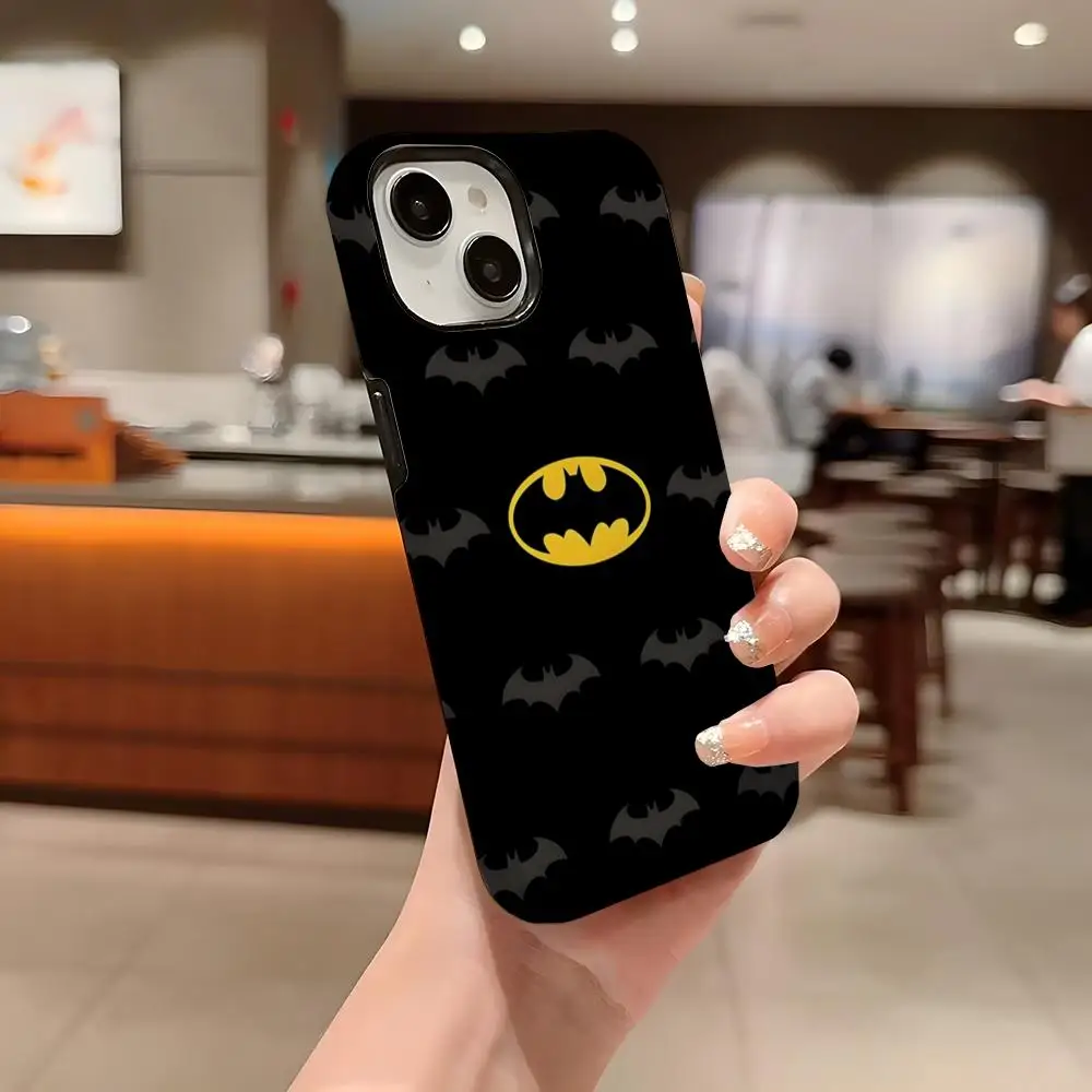 

Cool B-Batmans Logo Phone Case For Iphone 16 Pro Max 15 13 14 12 11 14 Pro Max 15 Pro Max Two-in-one Cover