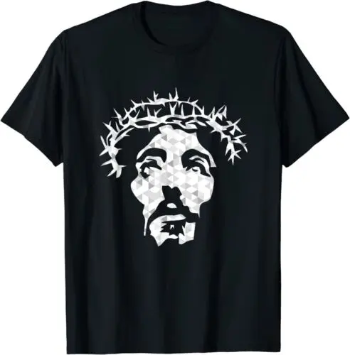 

Abstract Jesus Christ Portrait Devout Christian Premium T-Shirt